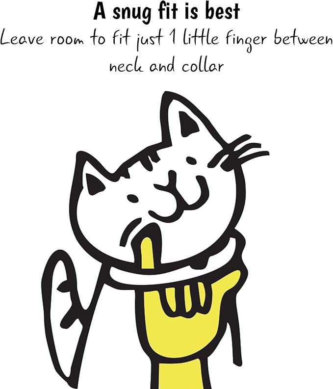Kittyrama Meadow Cat Collar with Bell. Breakaway Collar. Won't Rub Fur. Lightweight, Soft & Comfy