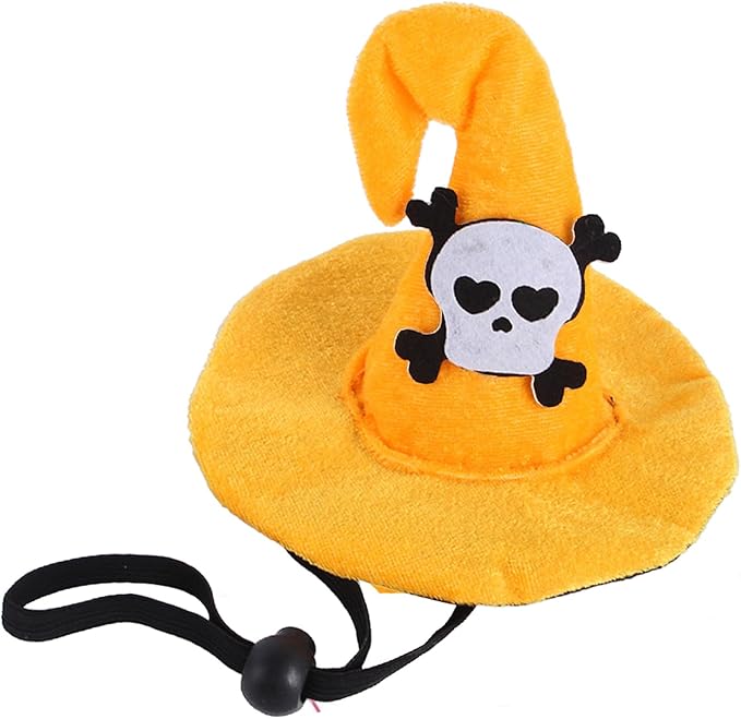 1PC Dog Halloween Day Costume - Dog Cat Halloween Hat Pet Adjustable Headpiece Hat Pet Skull Costume Soft Pet Hat Cute Hat for Dogs and Cats