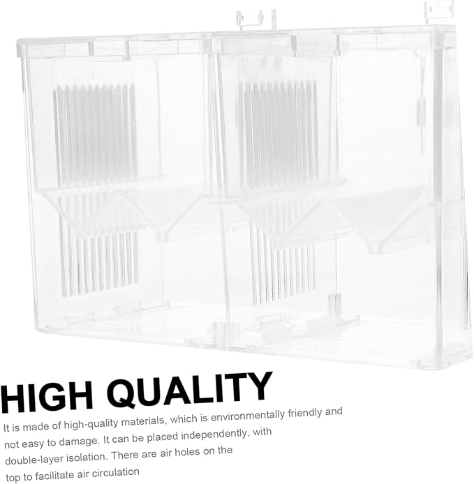 Hatching Incubator Box Aquarium Breeding Accessory Isolation Tank for Aggressive Injured Fish Plastic Material