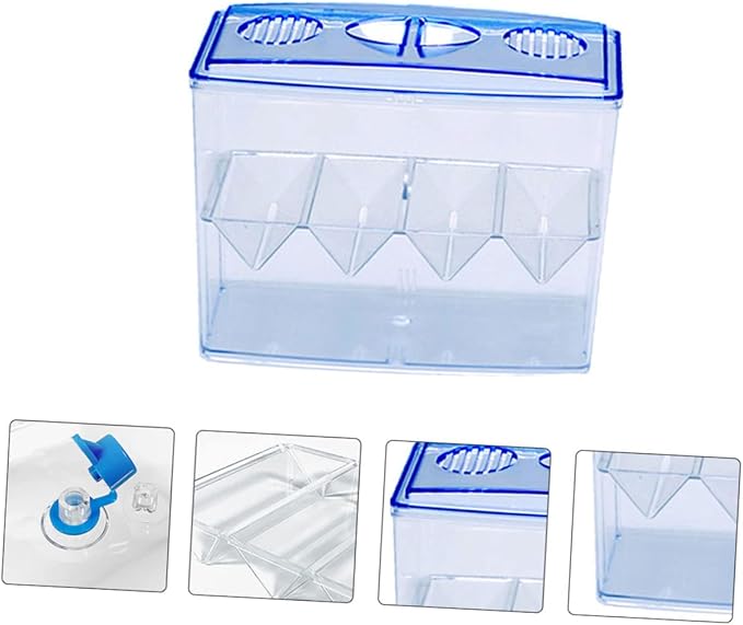 1pc Small Fish Breeding Tank Breathing Freestanding Self-Floating Isolation Box for Hatching and Incubation of Fish Fry