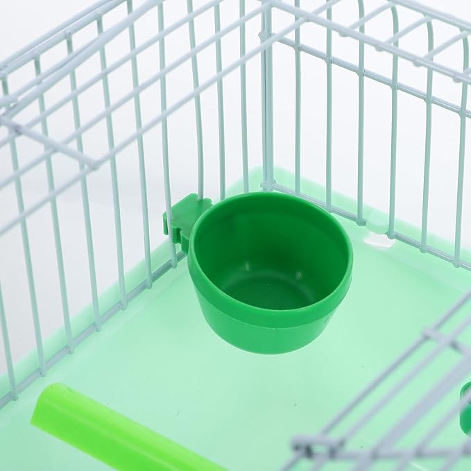 VANZACK Portable Birdcage Parrot Cage Parakeet Parakeet Travel Bird Carrier Bird Accessories Bird Carrier Travel Small Bird Cockatiel Abs Light Green