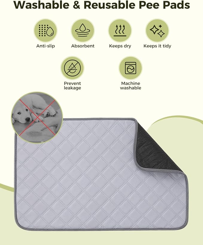 Dog Grass Pad with Tray, 35"x23" Grass Pad for Dogs Potty with 2pcs Artificial Grass, Indoor Dog Litter Box for Balcony Apartment, Realistic, Washable, Less Odor