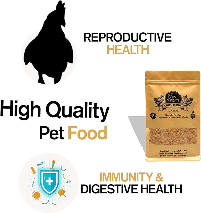 Naturally Fortified Chick Chow - Naturally Fortified Supplemental Nutrition Suitable for Chicks, Contains USA Grown Ingredients – 8oz