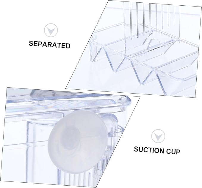 MERRYHAPY Breeding Tank Isolation Box for Fish Transparent Hatchery Suction Cups Efficient Fish Breeding Incubator for Aquariums and Shrimp Care