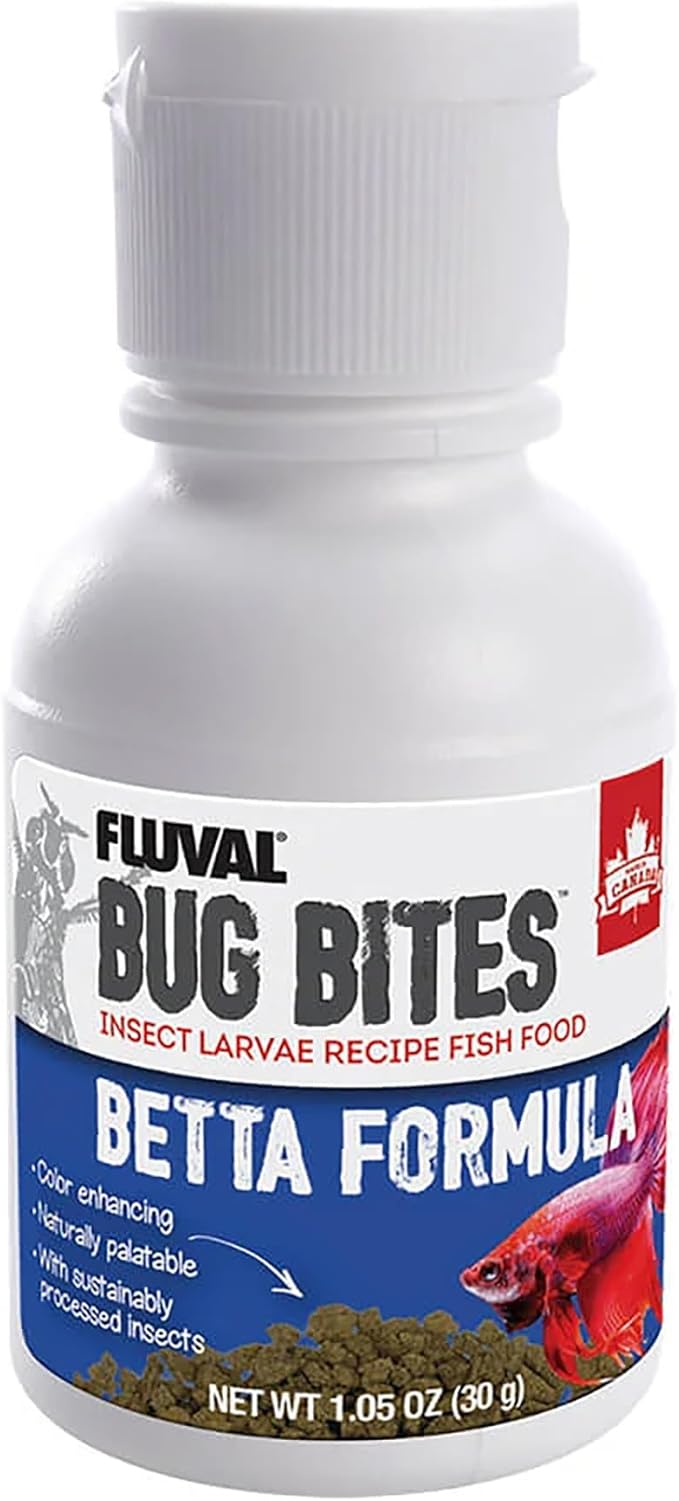 Fluval Bug Bites Betta Fish Food, Granules for Small to Medium Sized Fish, 1.05 Oz.