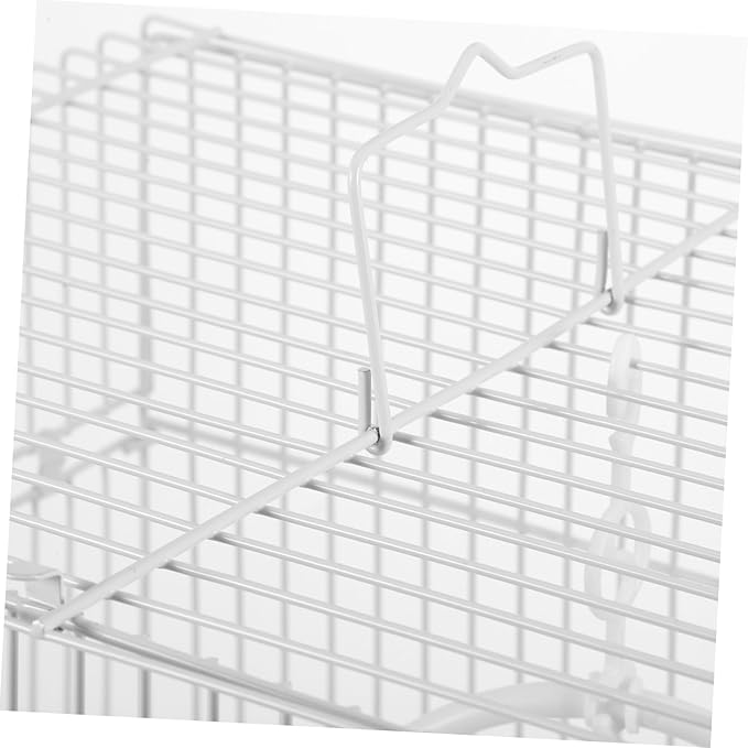 Portable Bird Carrier Cage Lightweight Iron Pet Travel Cage for Parrots and Parakeets with Air Circulation and Iron Construction for Hiking and Outings