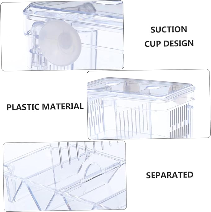 SUPVOX Breeding Tank Isolation Box for Fish Aquarium Incubator Cup Design to Improve Survival Rates for Fish Hatching and Breeding