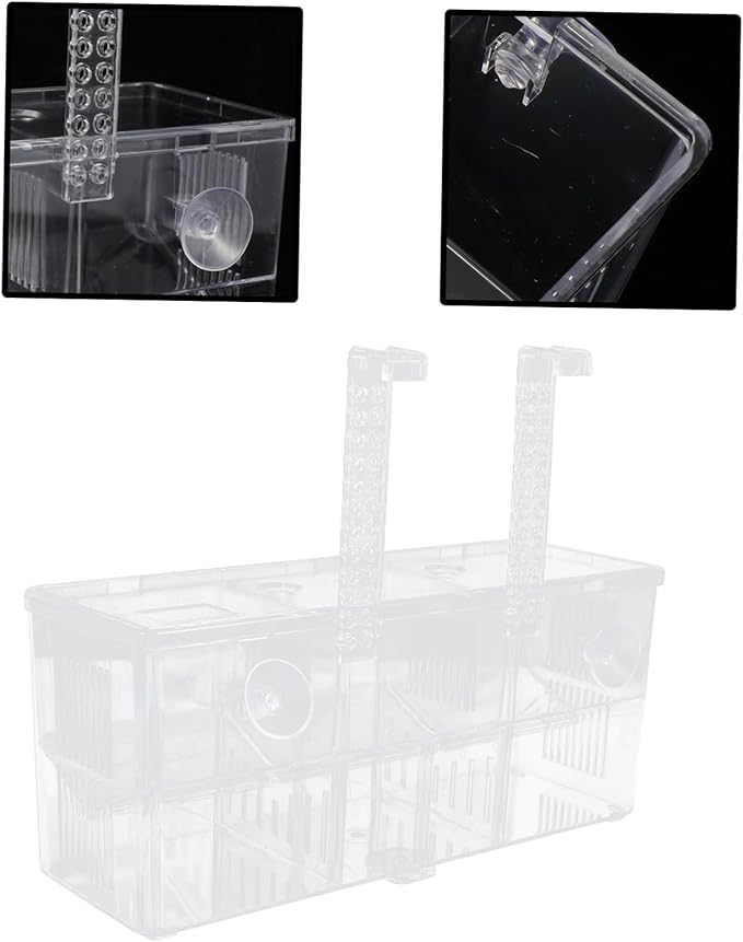 Aquarium Isolation Box Fish Breeding Box Incubator Guppy Breeding Tank Holder