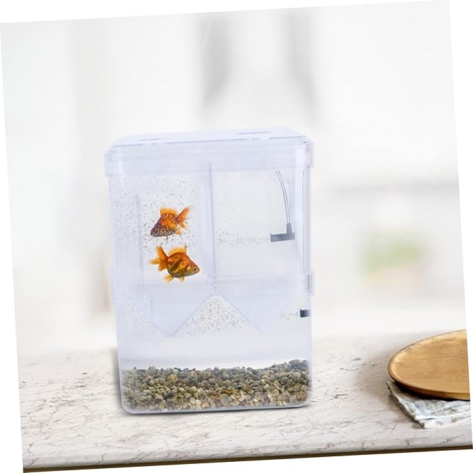 Fish Breeding Box Suction Cups 2-Layer Fish Tank Divider Breeding Tank for Fish Hatching