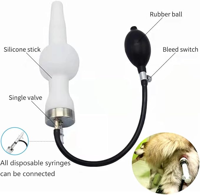 Wadoy Dog Artificial Insemination Kit for 20-40KG Dogs Corgi Semen Device Canine Insemination 𝑼𝒑𝒈𝒓𝒂𝒅𝒆 Bulldog Insemination Tools