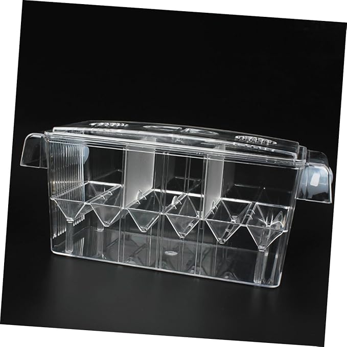 Acrylic Fish Breeding Tank Isolation Box with Suction Cups 1pcs Aquarium Incubator Hatching Box for Fish Tank Breeding and Aquatic Hatchery