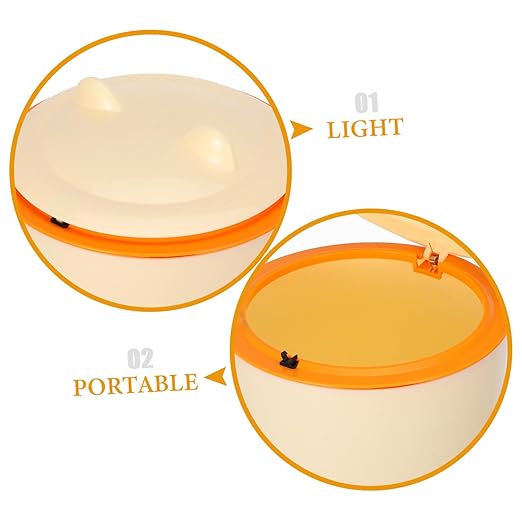 Mobestech 1Set Sealed Cat Litter Trash Can with Lid Includes Reusable Bags Compact Waste Bin for Easy Maintenance Odor Prevention Stylish Pet Litter Box for Home and Office Use