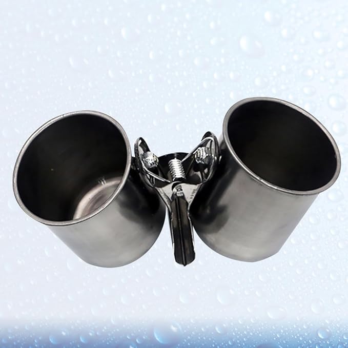 Stainless Steel Parrot Feeder and Birds Water Cup Set with Clip – Large Dual Bowl Bird Feeding Watering Supplies for Cage Use