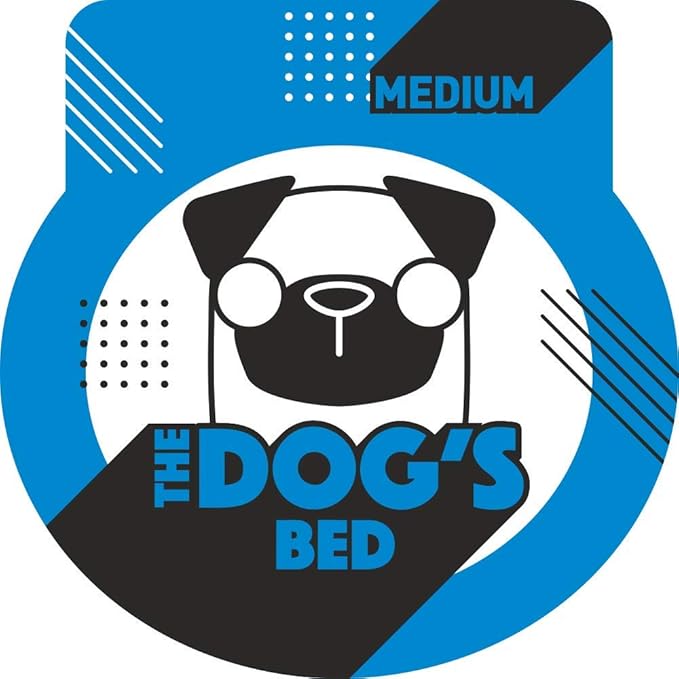 The Dog’s Bed Orthopedic Memory Foam Dog Bed Mattress, Oxford Fabric, Blue & Red Trim USA Center Flag, Medium, 4-Inch