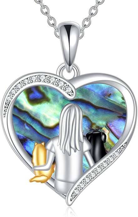 KZX Cat/Dog/Phoenix/Eagle/Whale/Shark/Puffin/Starfish/Chicken/Butterfly/Owl/Bee/Frog/Seahorse Necklace Sterling Silver Animal Pendant Jewelry Gift for Women