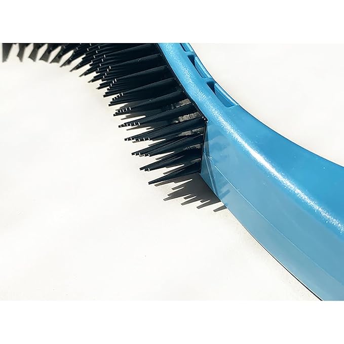 Cat Brush, Blue. Designed for Comfort, Created for Cats and Dogs. Ergonomic shape promotes stress free grooming. Great for long to short haired cats. Made in the USA.