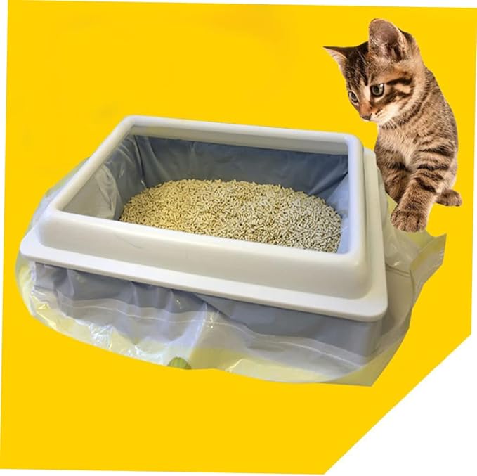 SUPVOX 7pcs Cat Litter Waste Bags and Drawstring Design for Easy -up for Travel and Outdoor Use Pet Poop Bags