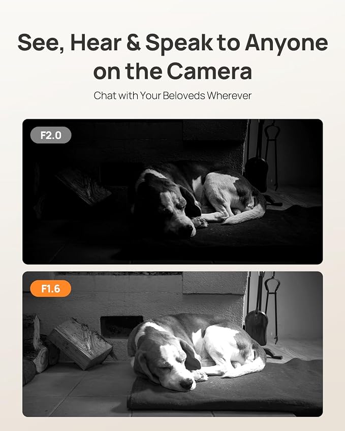 Anona 4K UHD Indoor Camera with 256GB SD Card, Pet/Dog/Baby Security Camera with Phone App, 360° Pan-Tilt, 2.4G/5G Wi-Fi 6, Auto-Tracking, Person/Pet/Baby Crying Detection, Privacy Mode, Two-Way Audio