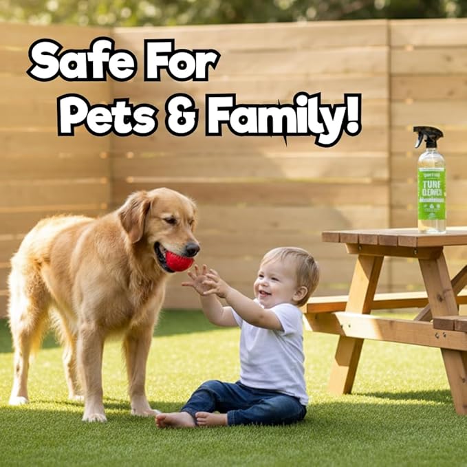 Paws and Play Turf Cleaner for Pet Urine Outdoor and Indoor | Artificial Grass Dog Urine Cleaner That Cleans and Deodorizes Pet Waste on Fake Grass For Dogs - 96 Fl Oz (Pack of 3)