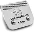 Audoc 1Pack 10 Blade Dog Groomg Blades Compatible with Pet Clipper/Oster A5/Wahl KM Series Dog Clipper,Ceramic Blade & Stainless Steel Blade