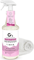 G's Cleaning Biodegradable Stain & Odor Remover Spray – 32 oz Pet Urine Enzyme Cleaner – Pet Odor Eliminator for Home – Cat & Dog Pee Carpet Cleaner – Stain Remover for Rug, Floor, Furniture, Mattress