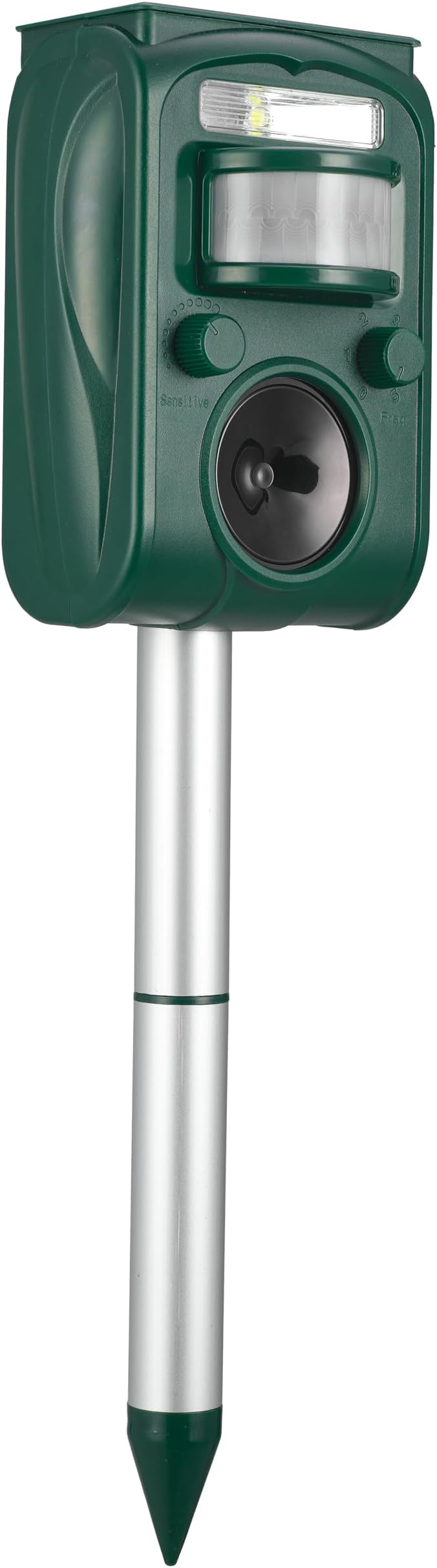 Solar Ultrasonic Animal Repellent Outdoor, Squirrel Deer Repellent Devices Motion Detection,IP65 Waterproof Cat Mouse Raccoon Dog Bird Repellent Deterrent