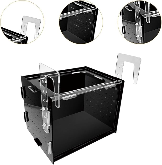 Fish Breeding Box, Fish Isolation Box, Sturdy Separation Easy Installation Clear Hanging Incubator for Clownfish Betta, 30x20x20cm