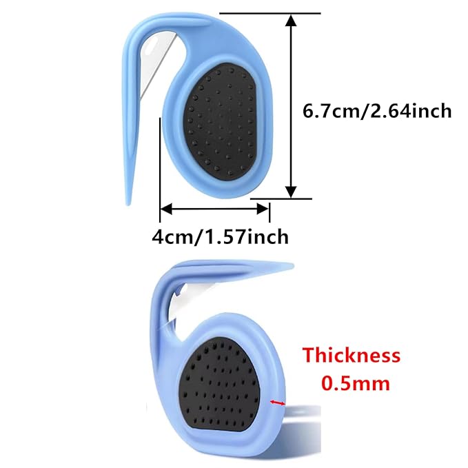 2 PCS Professional Dog Dematting Comb & Undercoat Rake - Pet Grooming Tool for Mats, Tangles & Shedding, Gentle Detangler Brush for Dogs & Cats (Blue & Green)