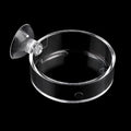 Aquarium Shrimp Feeder Dish Round Fish Tank Feeder Bowls Clear Aquarium Feeding Cup with Suction Cup