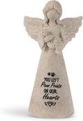 Granite Cat Memorial Angel Statue - Sympathy Gift for Cat Lovers, Pet Memorial Keepsake