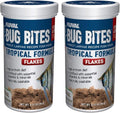 Fluval Bug Bites Tropical Fish Food, Flakes for Small to Medium Sized Fish, 3.17 oz., A7332, Brown (Pack of 2)