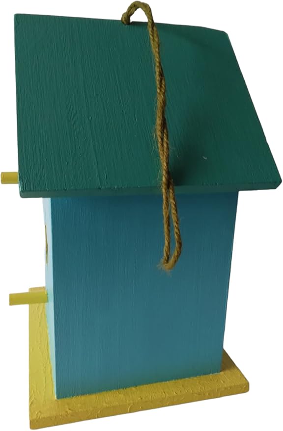 unique birdhouse hand painted outdoor colorful