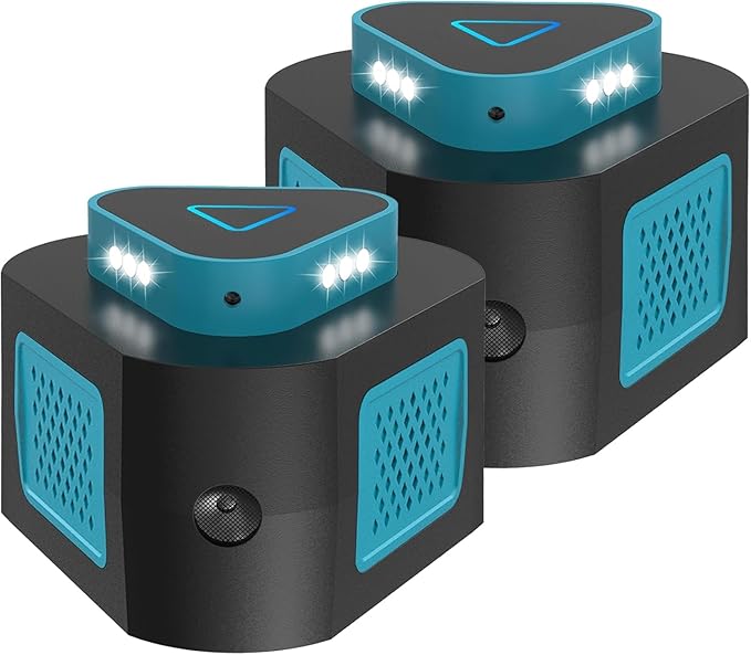 2026 Upgraded Mouse Repellent Ultrasonic Plug in 4-Modes Pest Rodent Control for Mice Rat Squirrel Bat Roach Spider Pest Repeller for Attic House Warehouse Basement Garage Office 2 Pack