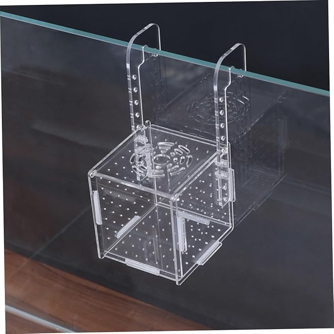2pcs Transparent Fish Tank Breeding Isolation for Protecting Fish and Ensuring Water Aquariums