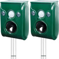 2 Pack Solar Animal Repellent, Ultrasonic pest Repeller, Cat Repellent Outdoor, Squirrel Repellent, Deer Repellent,Waterproof,Siren and Flash Animal Repellent,Repel,Dog, Raccoon, Skunk,Rodent.