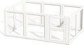 Clear Acrylic Dog Playpen Indoor,Transparent Dog Pen,Easy to Assemble and Clear pet Pen for Puppy Dog, Rabbit and cat,Sturdy and Easy to Clean Plastic pet Fence (White, 30.3" H, 10PCS)