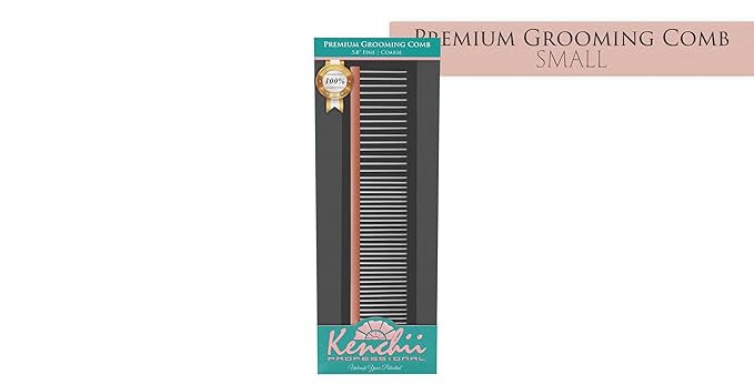 Kenchii Premium Satin Rose Gold Grooming Combs (Small)