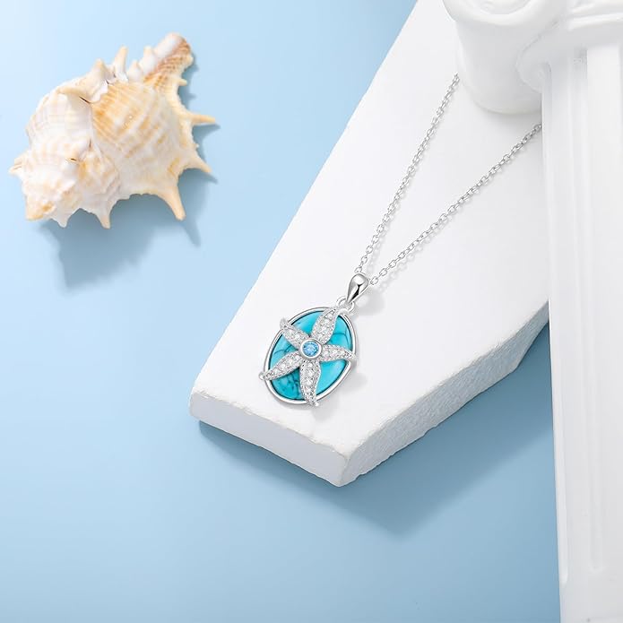 KZX Cat/Dog/Phoenix/Eagle/Whale/Shark/Puffin/Starfish/Chicken/Butterfly/Owl/Bee/Frog/Seahorse Necklace Sterling Silver Animal Pendant Jewelry Gift for Women