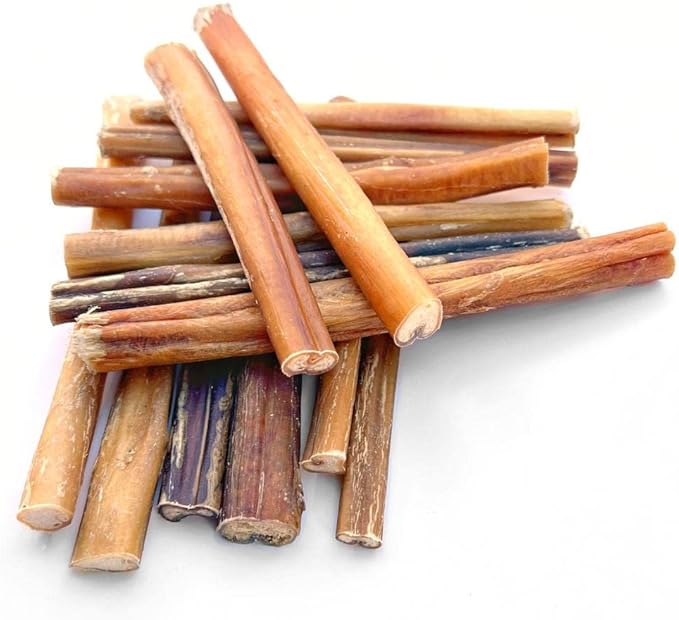 6" Standard Bully Sticks for Small to Medium Dogs - 10 Pack - Long Lasting, All Natural, Single Ingredient, Easily Digestible, Beef Dog Treats and Rawhide Free Dental Chews for Dogs