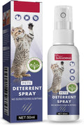 Cat Scratch Deterrent Spray for Furniture – Natural Bitter Taste Training Aid – Indoor Cat Repellent with Plant Extracts & Peppermint – Protects Sofa, Carpet & Curtains – 50ml/1.7 Fl Oz