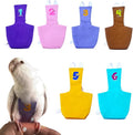Bird Diaper Protective Parrot Nappy - 6 Pack, Reusable Flight Suit with Waterproof Inner Layer, Washable Cute Urine Wet Suit for Cockatiel Conure Macaw Lovebird (2XL)