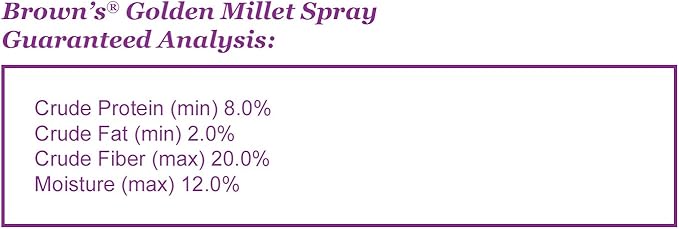 F.M. Brown's Golden Millet Spray, 5-Pound