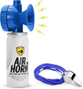 GUARD DOG SECURITY Air Horn for Dogs, Powerful Blow Air Horns training and behavior aids, Air Horn for Safety, Stops Barking, Jumping, Fighting, Chasing, Works as coyote deterrent (1 Pack w/whistle)