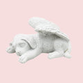 Small Dog Angel Pet Memorial Grave Marker Tribute Statue，Resin Sleeping Dog Statue with Wings for Garden,Indoor,Pet Grave Markers,and Loss of Dog Sympathy Gift