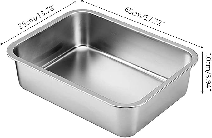 Stainless Steel Litter Box for Cat and Odor Control Stick Easy to