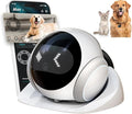 Pet Camera Robot Home Security Camera, 1080P Pet Camera, Movable Home Robot, Custom Facial Expression, Auto-Recharge, Battery-Operated, 2-Way Talk, Night Vision, APP Remote Control for Cats Dogs