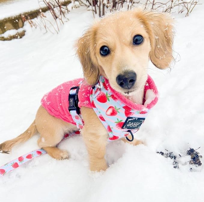 Gooby - Stretch Fleece Vest, Pullover Fleece Vest Jacket Sweater for Dogs, Pink, Large
