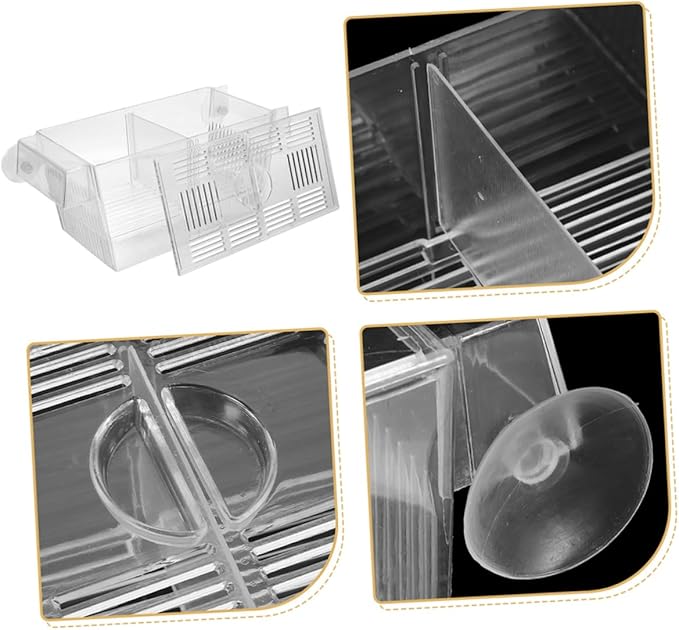 2pcs Fish Breeder Hatchery Box Cups Incubator for Fish Easy to Clean Safe and Reusable Breeding for Aquariums
