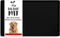 DogBuddy Dog Food Mat – Waterproof Dog Bowl Mat for Food and Water, Silicone Pet Feeding Mats for Floors, Non-Slip Placemat with High Edges for Dogs Bowls, Puppy Essentials (M: 21” x 14”, Black)