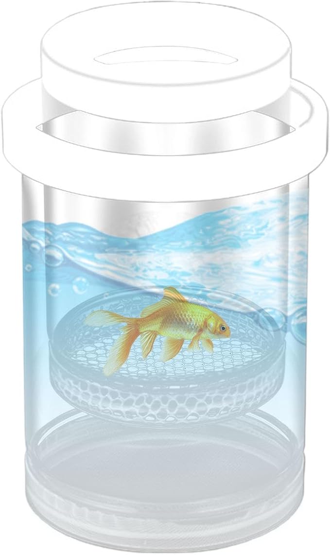 3 Pack Floating Fish Isolation Box for Aquarium Tank, Floating Breeder Hatching Box Clear Hatchery Incubator for Baby Fish Betta Guppy Clownfishes
